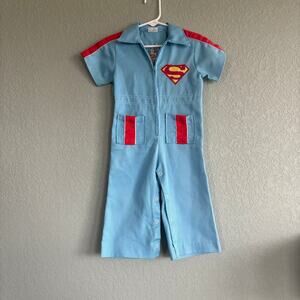 Vintage 24 months - 2t Superman Jumpsuit Romper Outfit Costume
